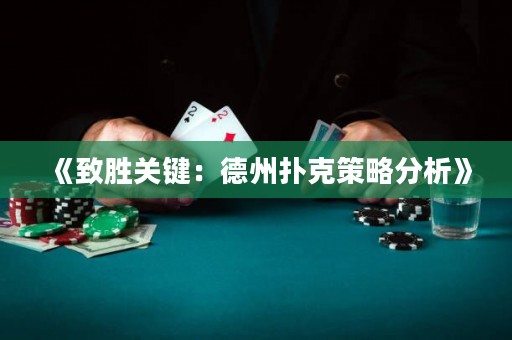 《致勝關(guān)鍵：德州撲克策略分析》