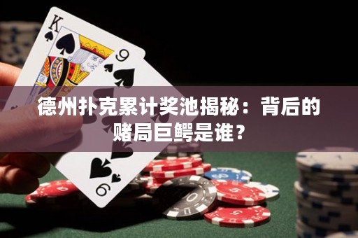 德州撲克累計(jì)獎(jiǎng)池揭秘：背后的賭局巨鱷是誰(shuí)？