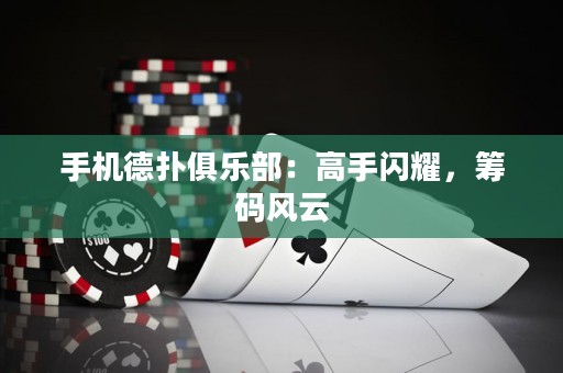 手機(jī)德?lián)渚銟凡浚焊呤珠W耀，籌碼風(fēng)云