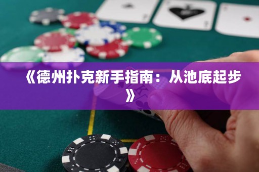 《德州撲克新手指南：從池底起步》