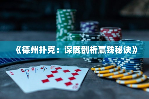 《德州撲克：深度剖析贏錢秘訣》